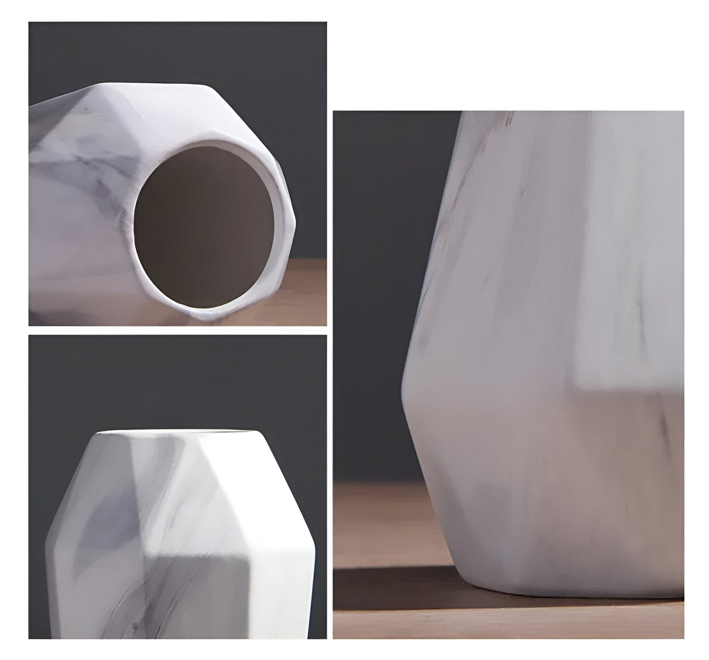 Geometric Marble Vases