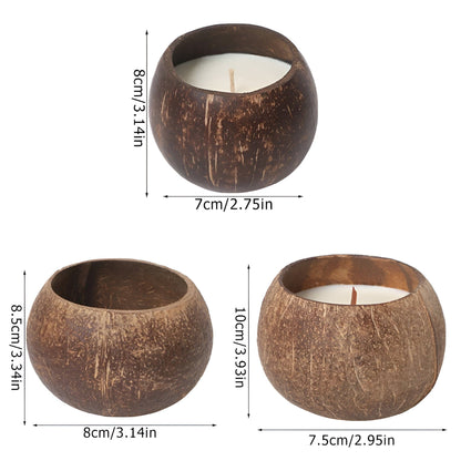 Coconut Bowl Candle Stick