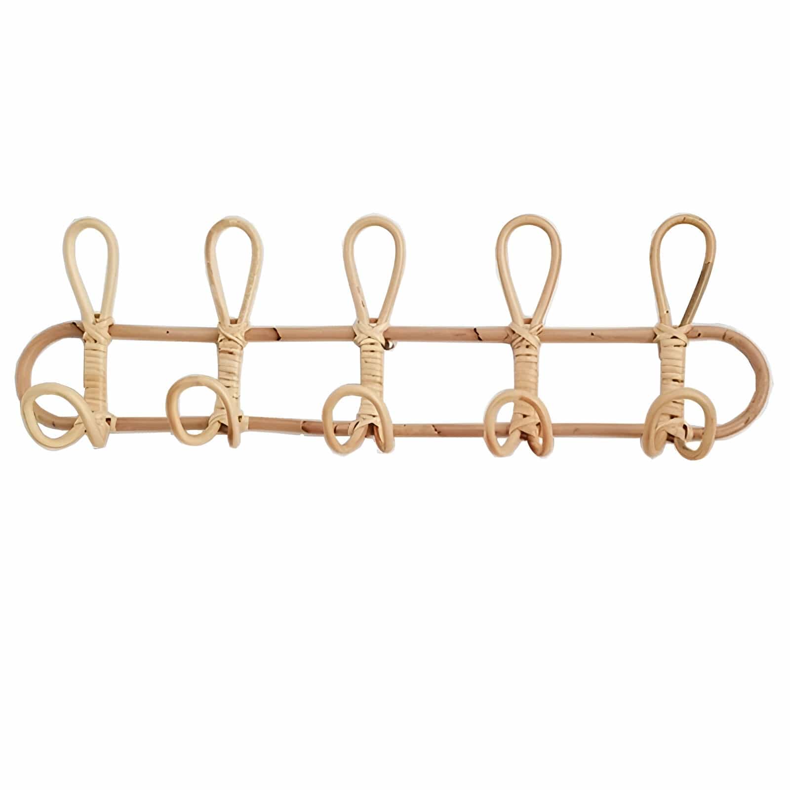 Rattan Trio Hook Wall Hanger