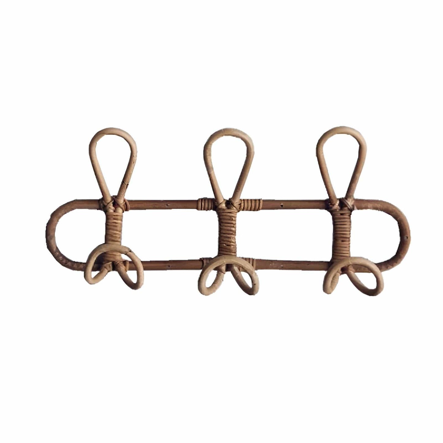 Rattan Trio Hook Wall Hanger