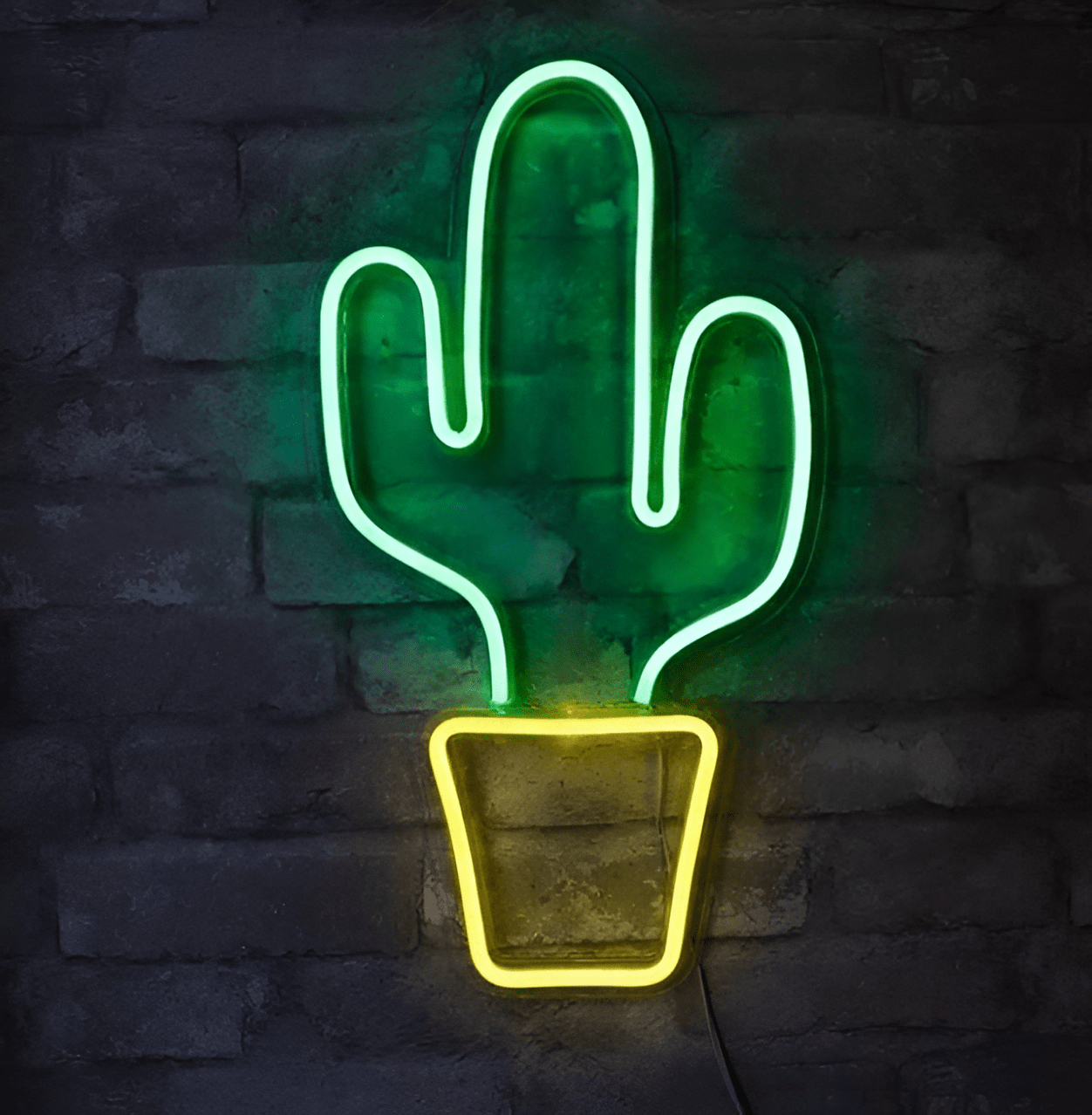 Cactus Neon Wall Art