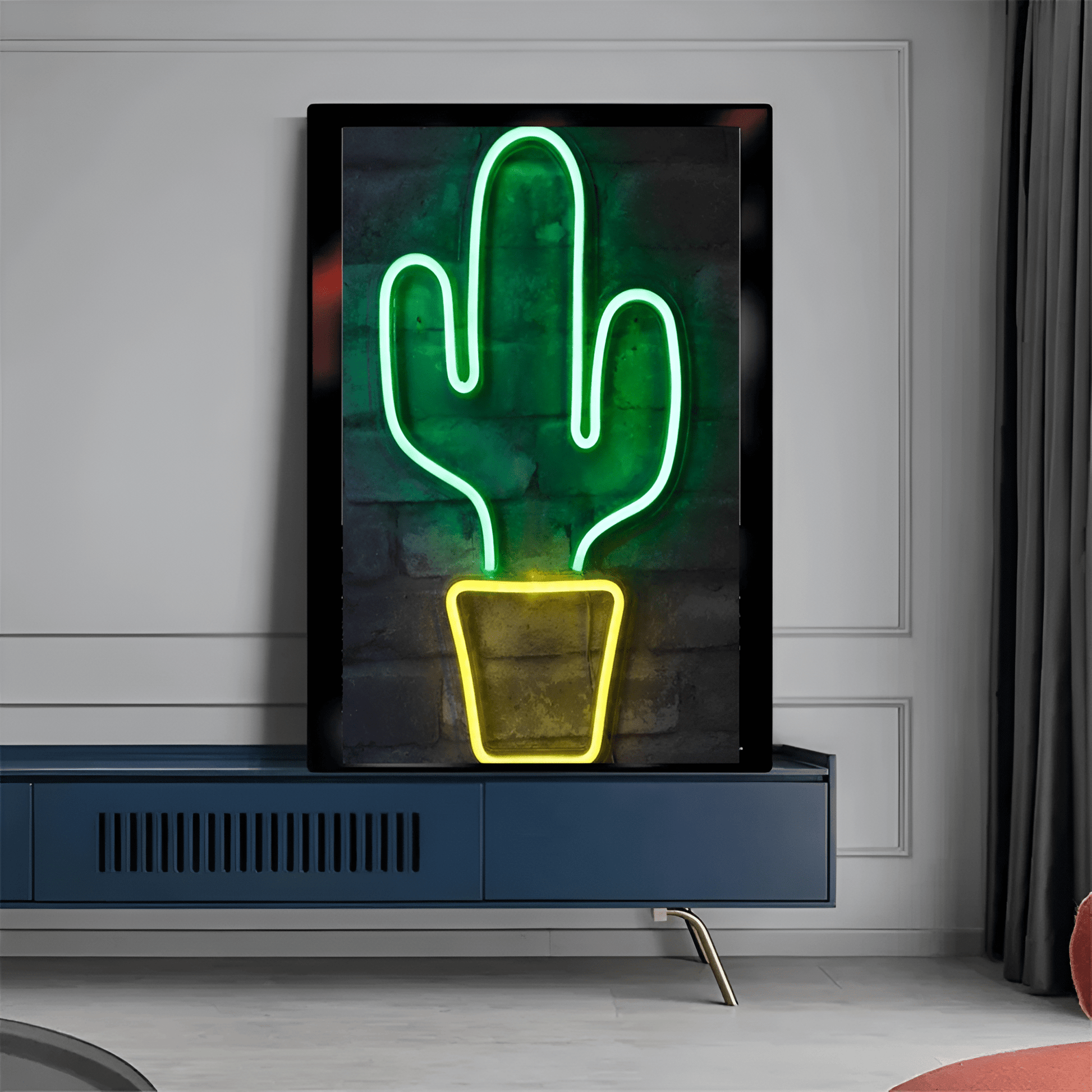 Cactus Neon Wall Art