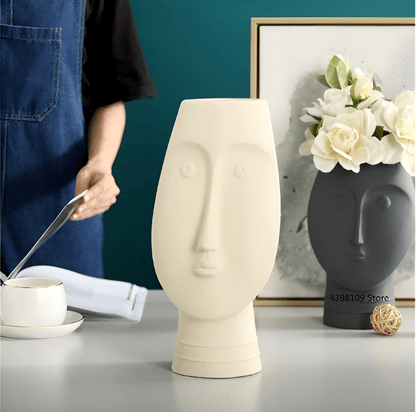 About Face Ceramic Vases