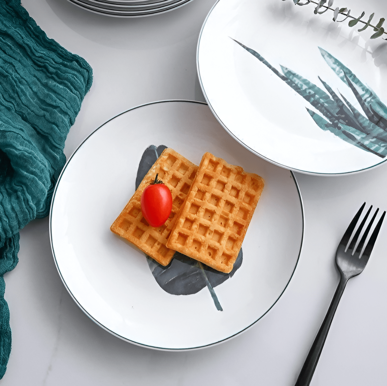 Tropical Minimalist Ceramic Plates