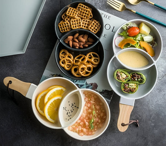 Venn Ceramic Snack Tray