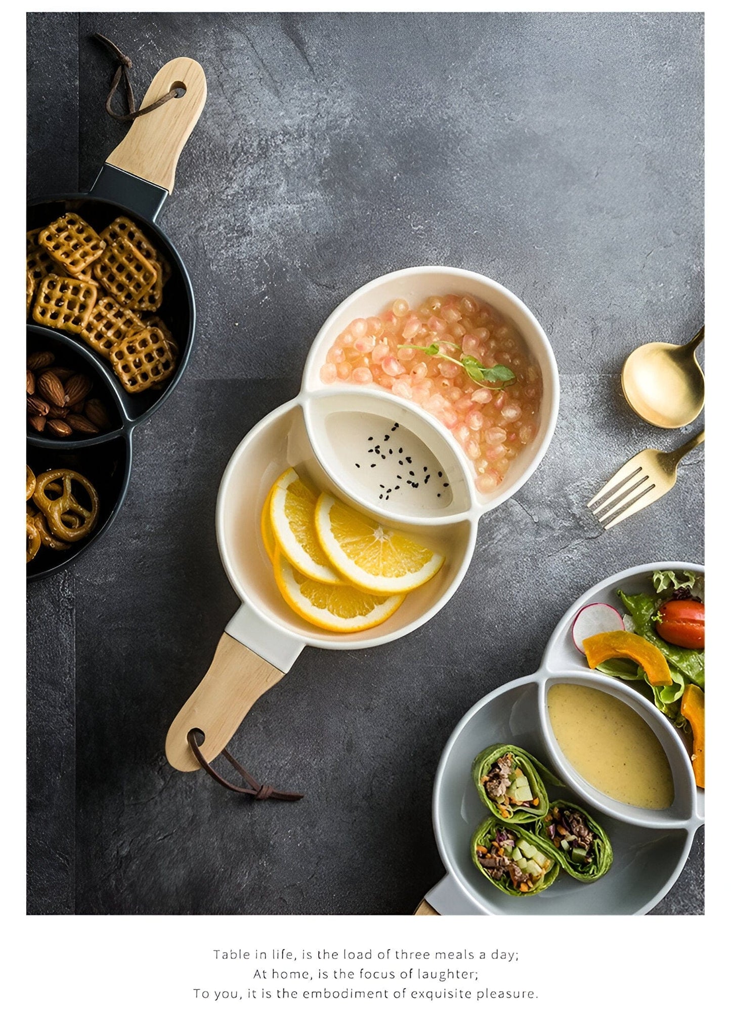 Venn Ceramic Snack Tray