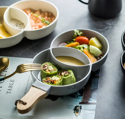 Venn Ceramic Snack Tray