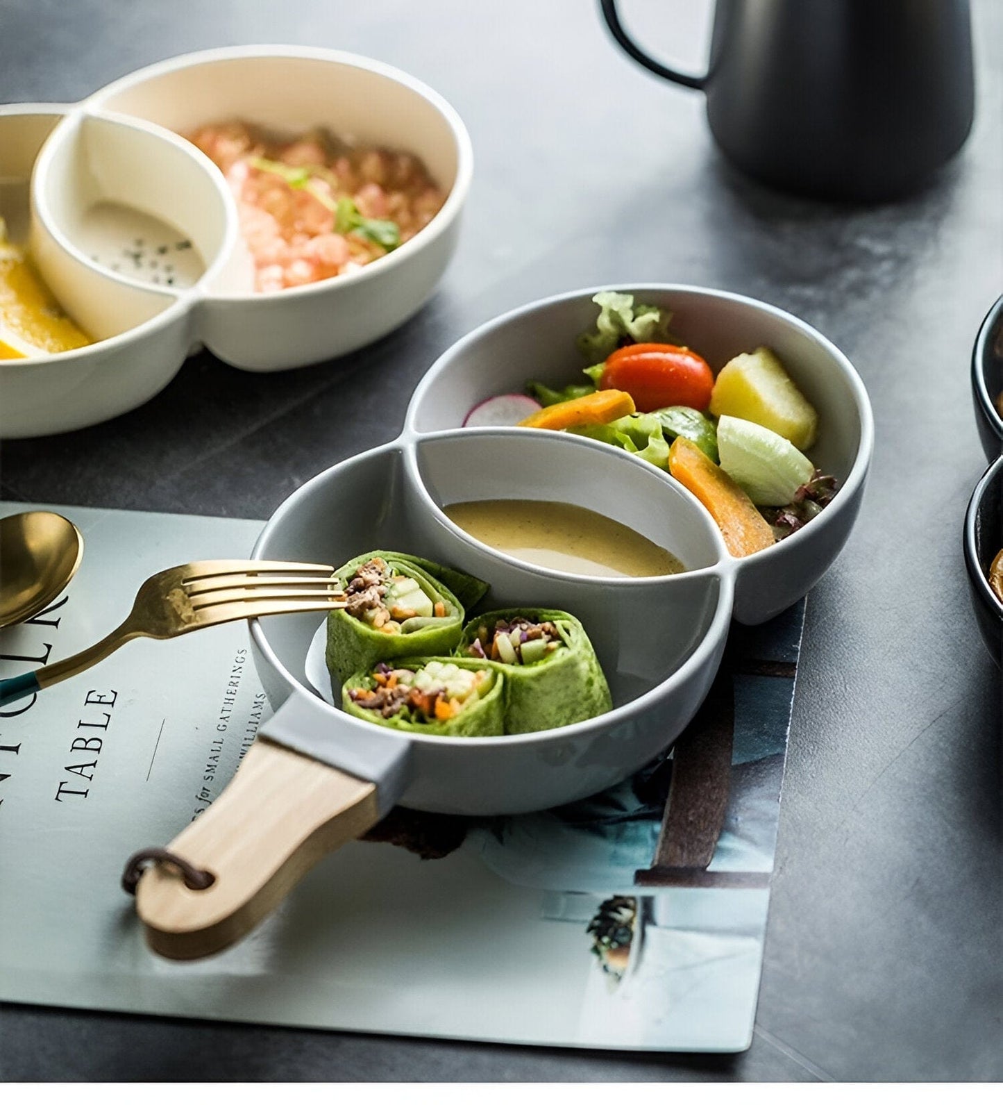 Venn Ceramic Snack Tray