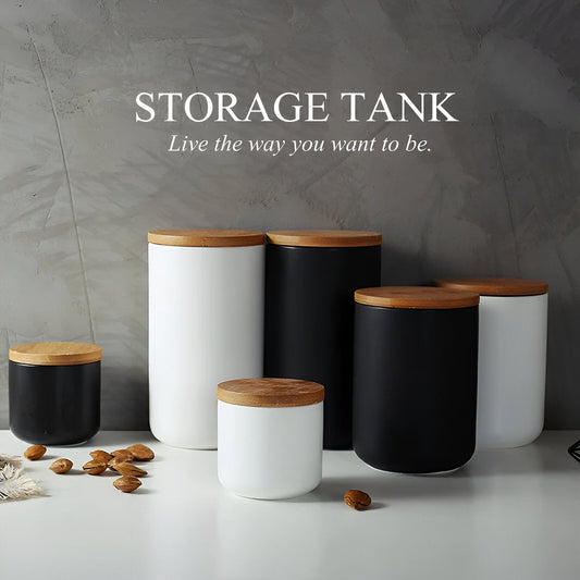 Bamboo & Ceramic Storage Containers