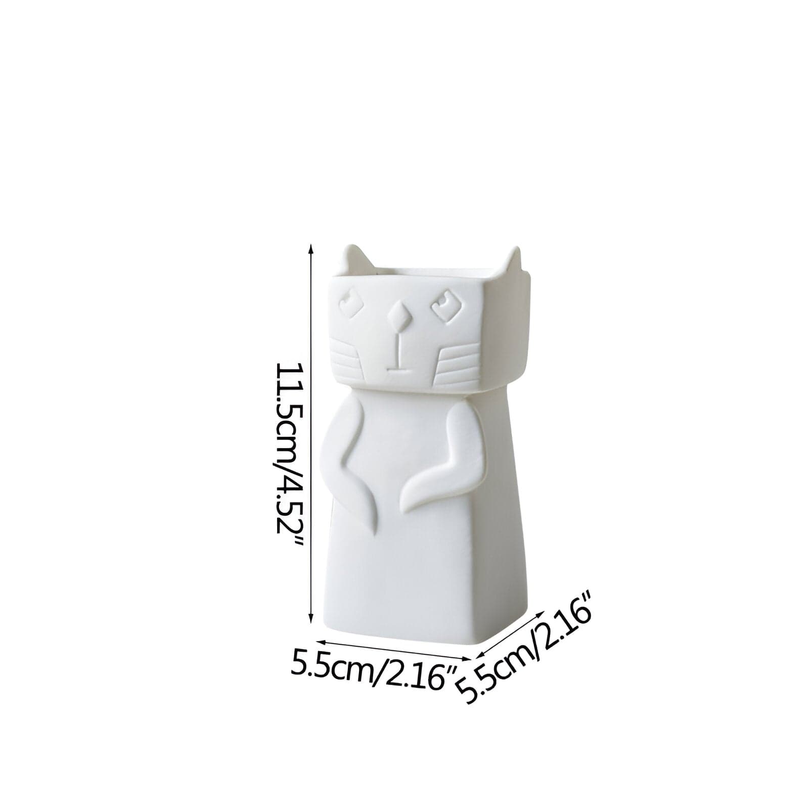 Nordic Playful Cat Ceramic Vase