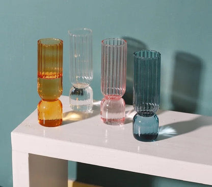  Upside Down Colored Glass Vase