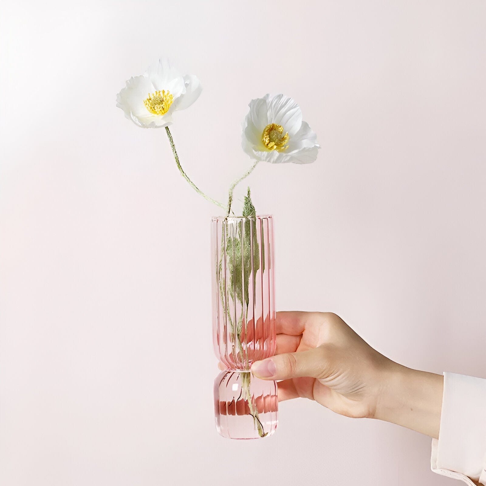  Upside Down Colored Glass Vase