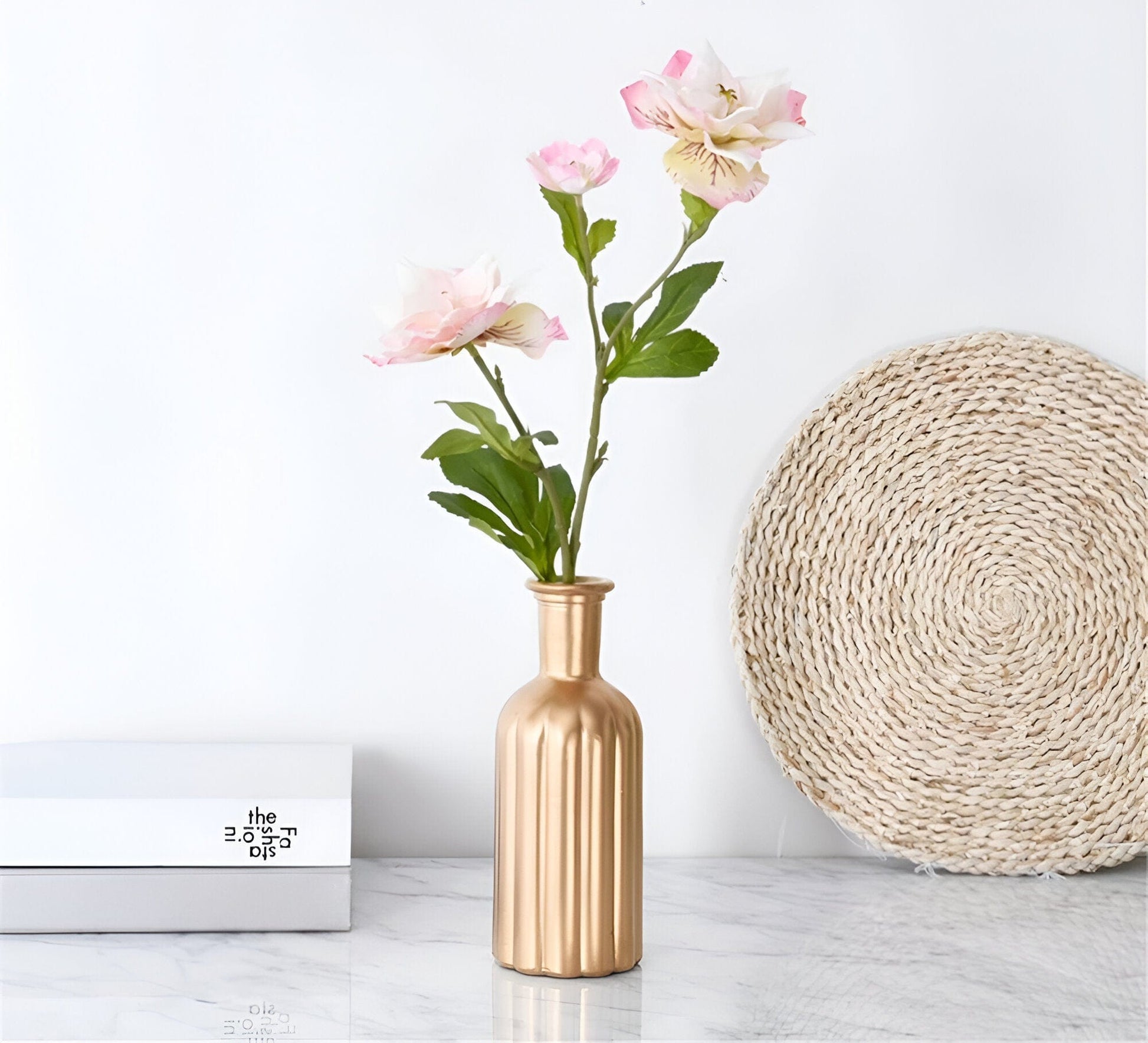 Elegant Gold Tabletop Vases