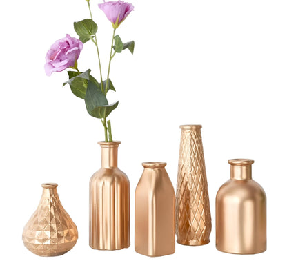 Elegant Gold Tabletop Vases