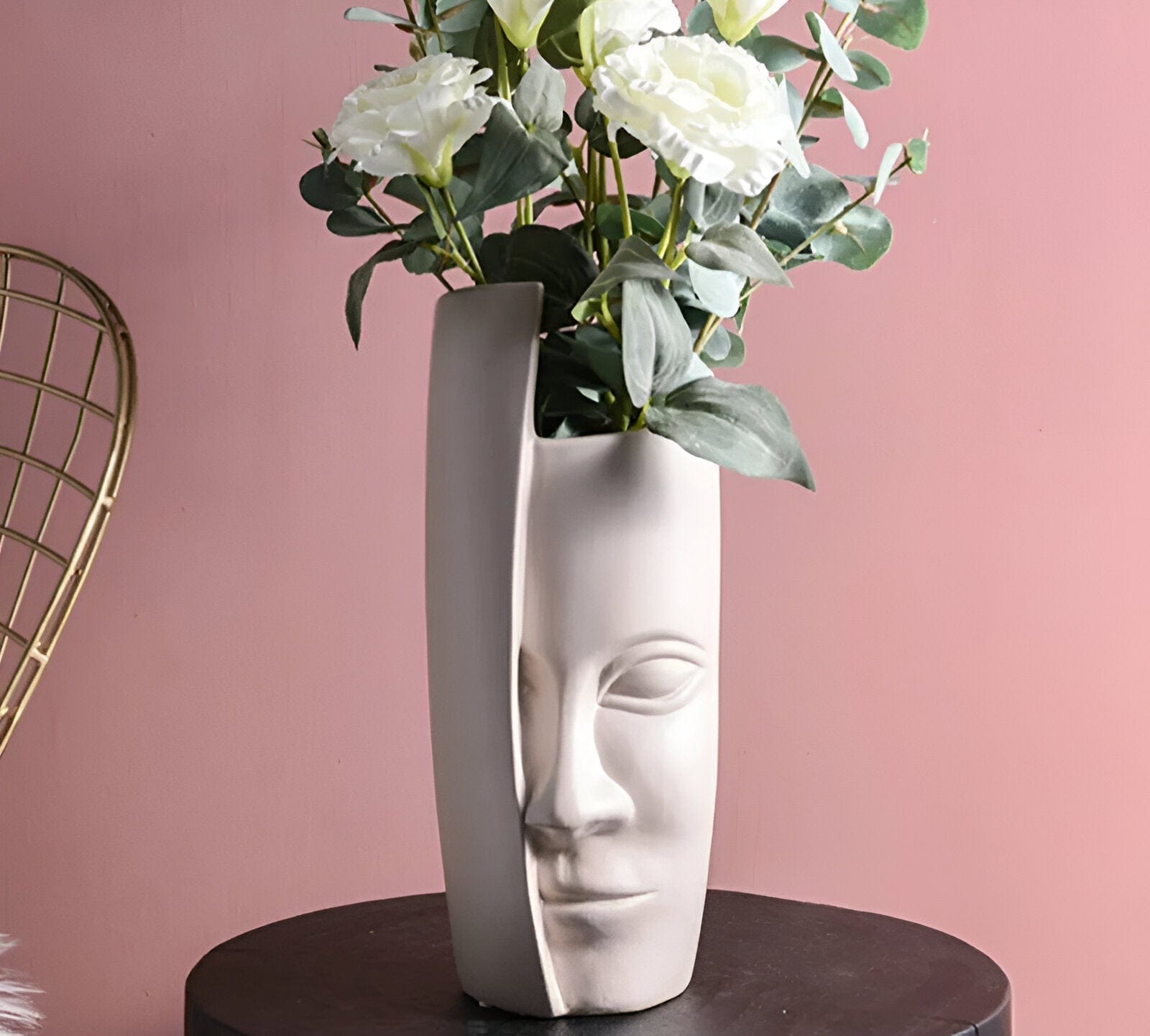 Face Art Vase