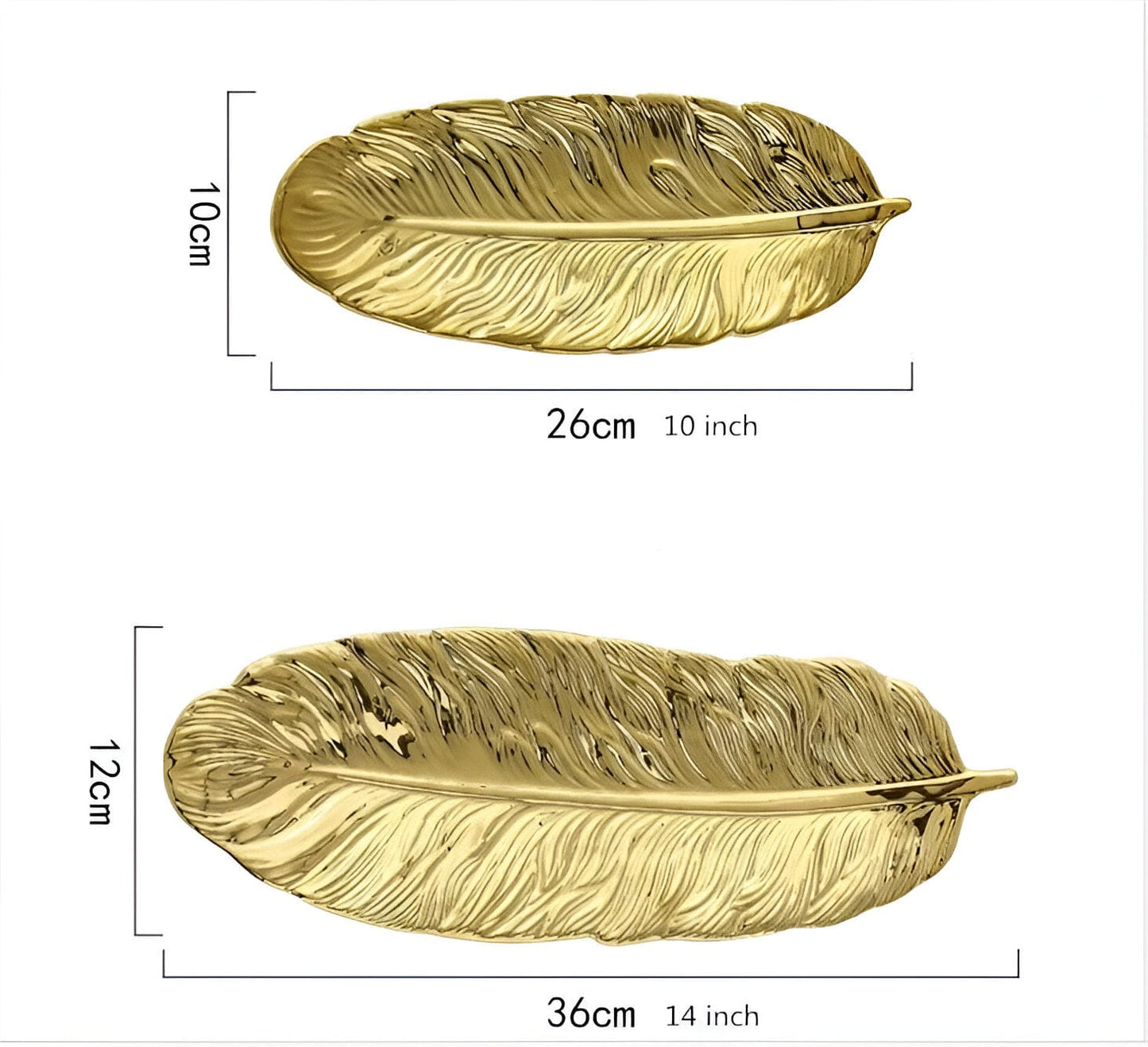 Ceramic Banana Leaf Trays