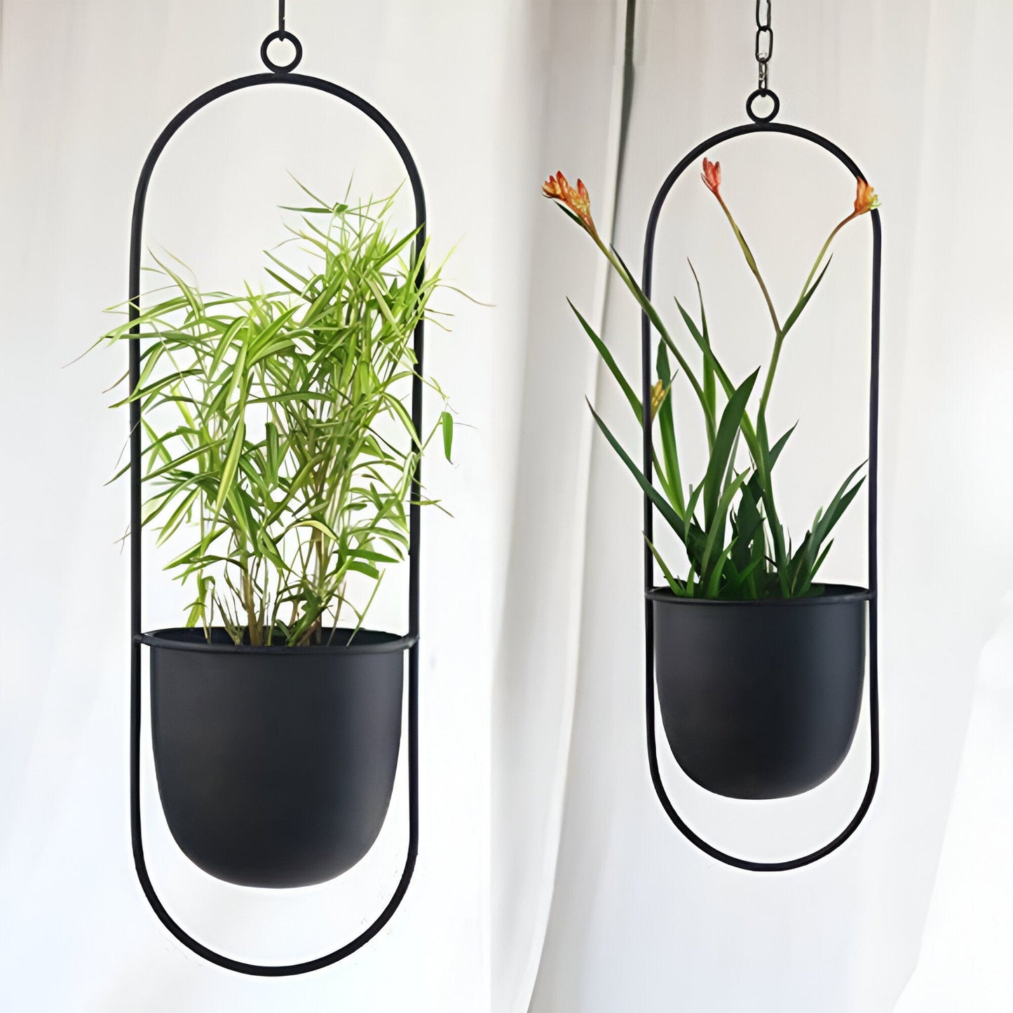 Halo Metal Hanging Planter