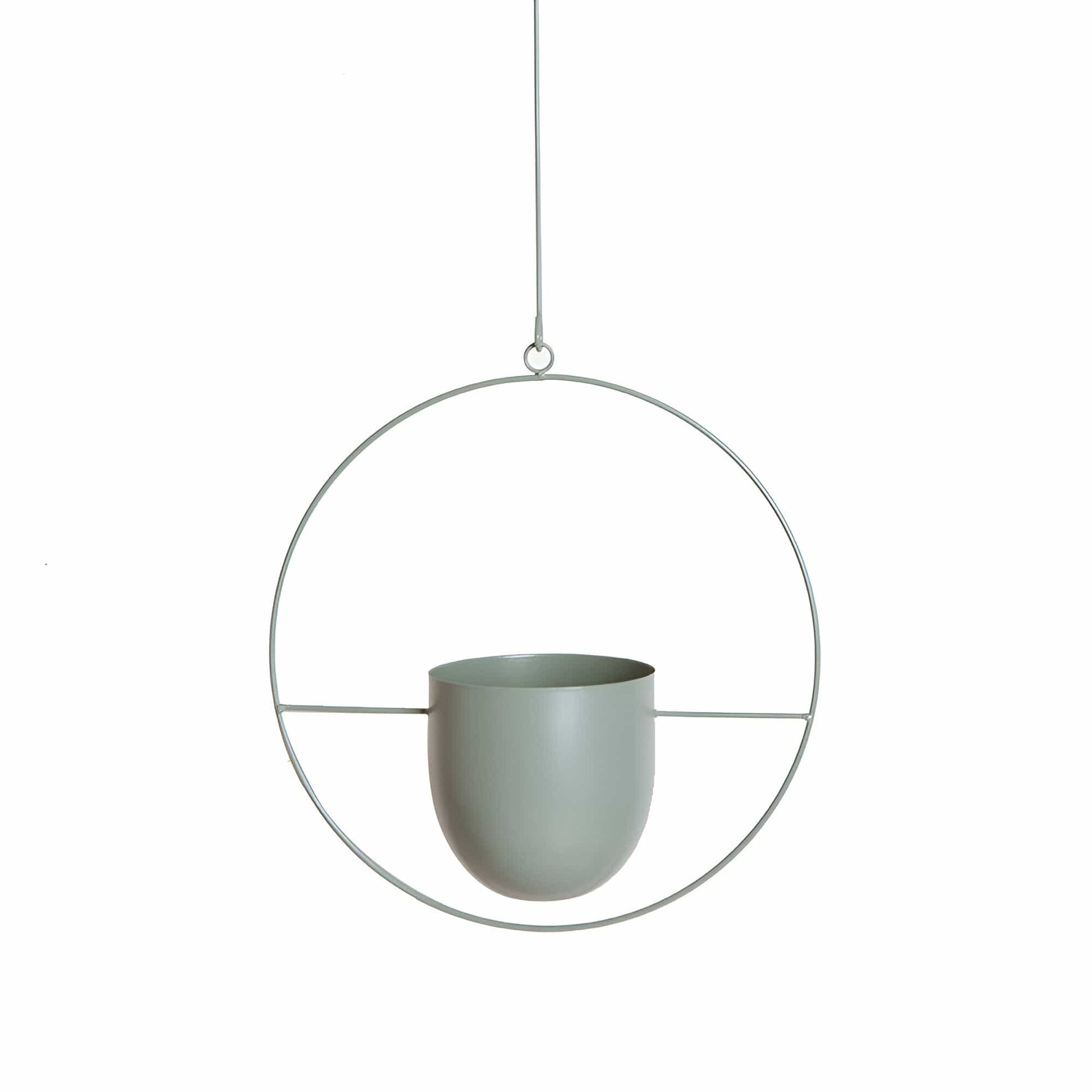 Halo Metal Hanging Planter