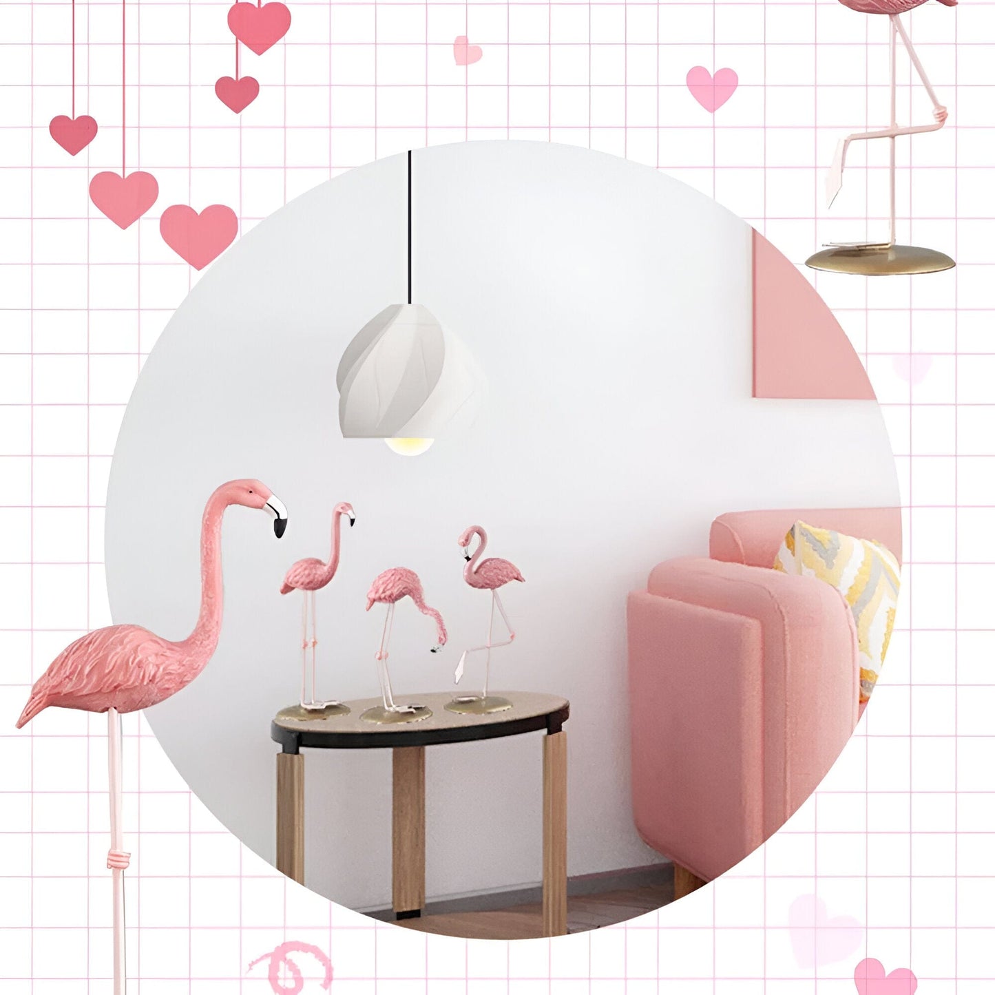 Tropical Flamingo Figurines