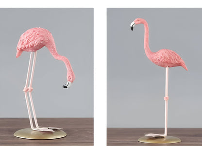 Tropical Flamingo Figurines