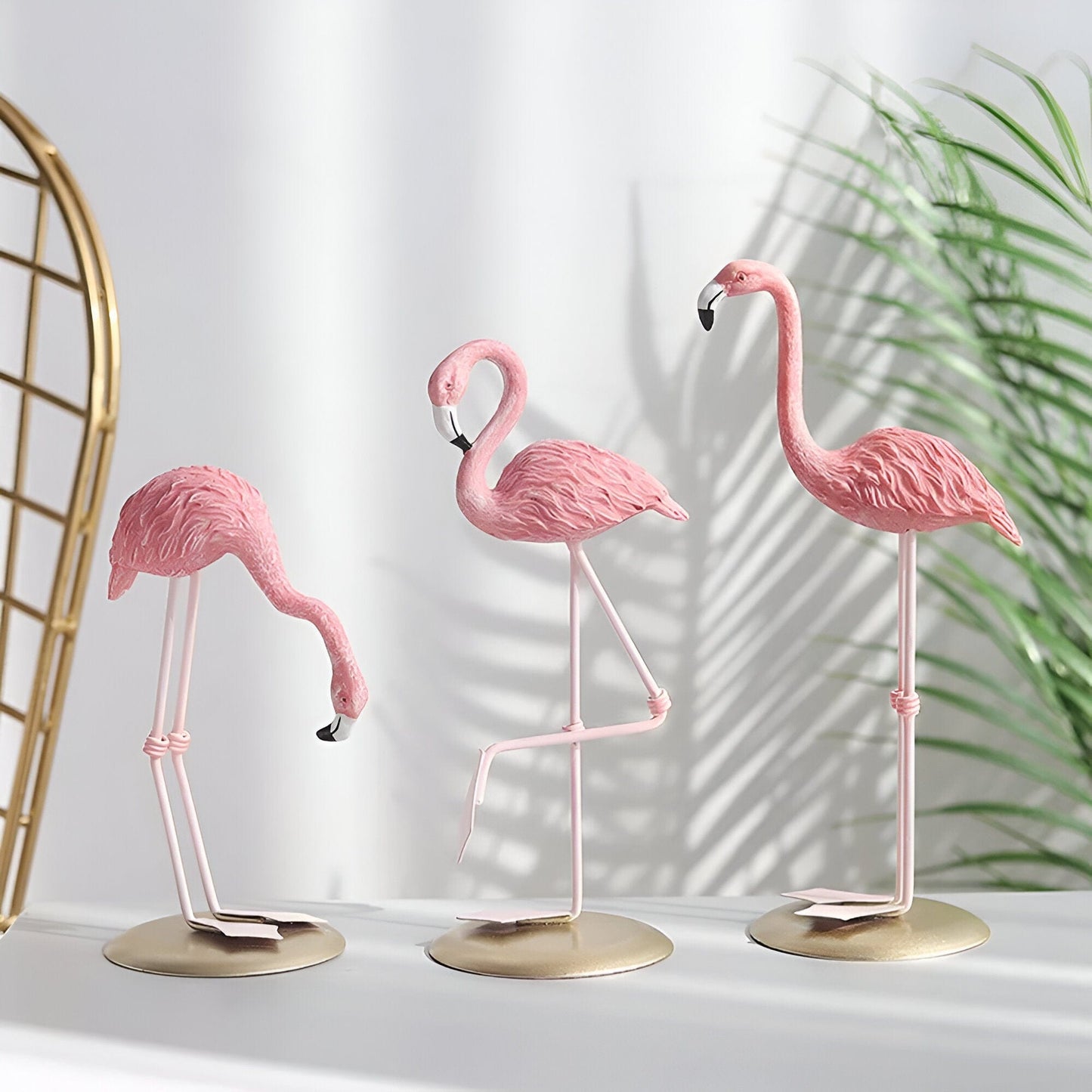 Tropical Flamingo Figurines