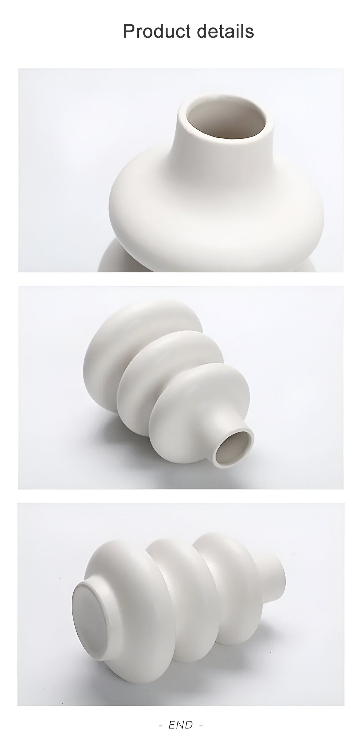 Meringue Abstract Ceramic Vase