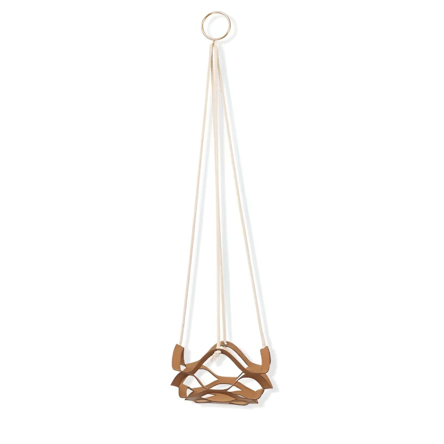 Vegan Leather and Rope Plant Hanger