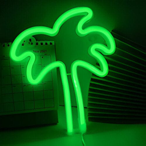 Palm Tree Neon Wall Art