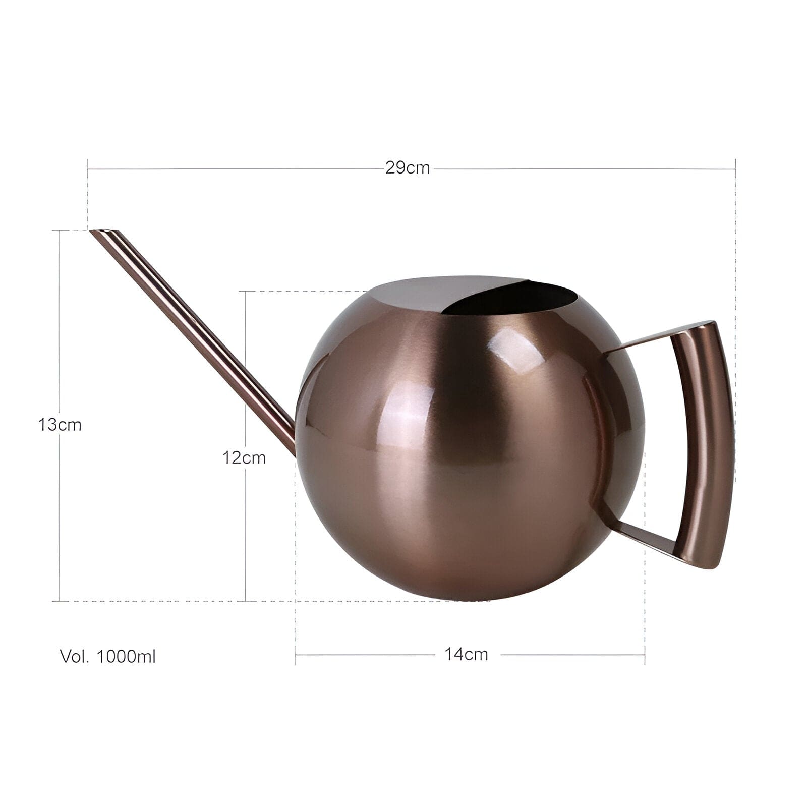 Spherical Goosenecks Stainless Steel Watering Can