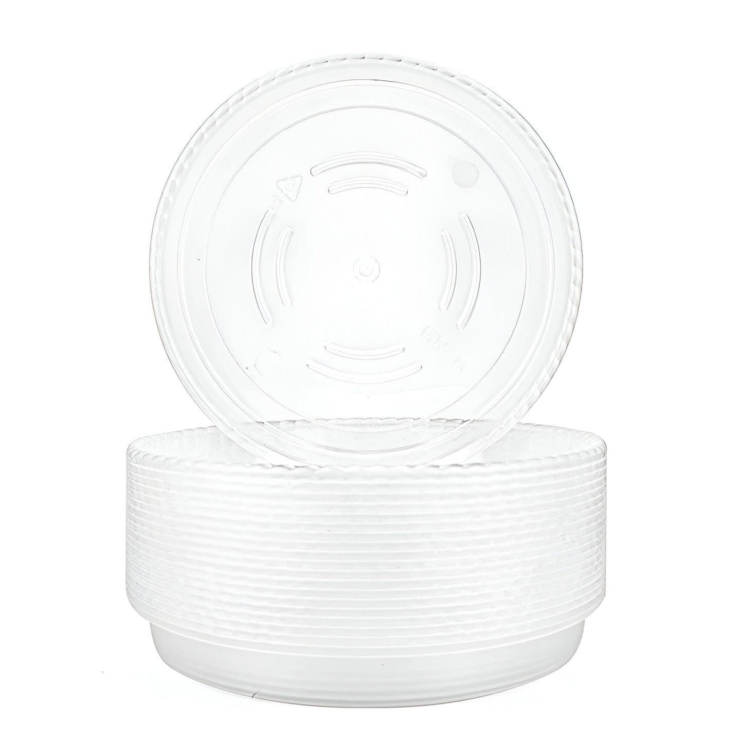 10-Piece Clear Plastic Planter Saucer Set