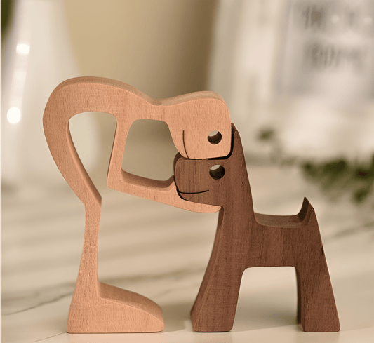 Man's Best Friend Wooden Figurines