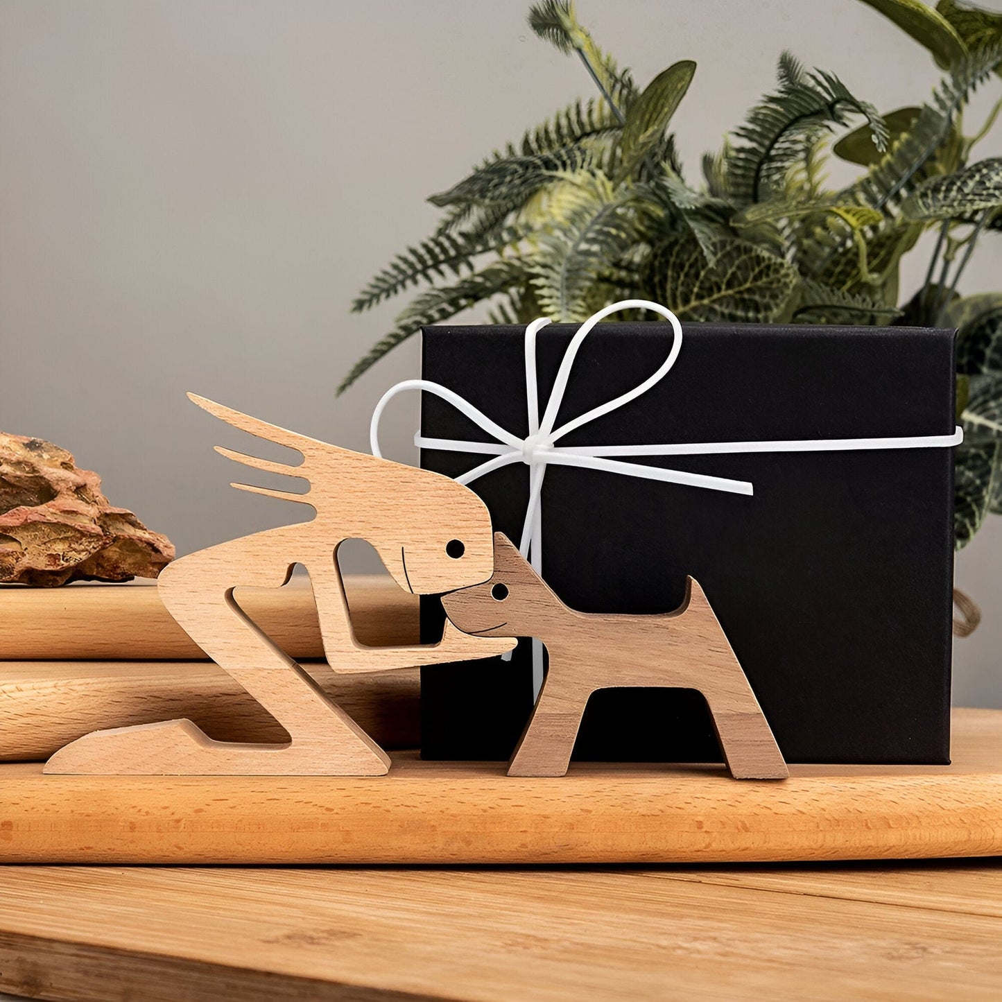 Man's Best Friend Wooden Figurines