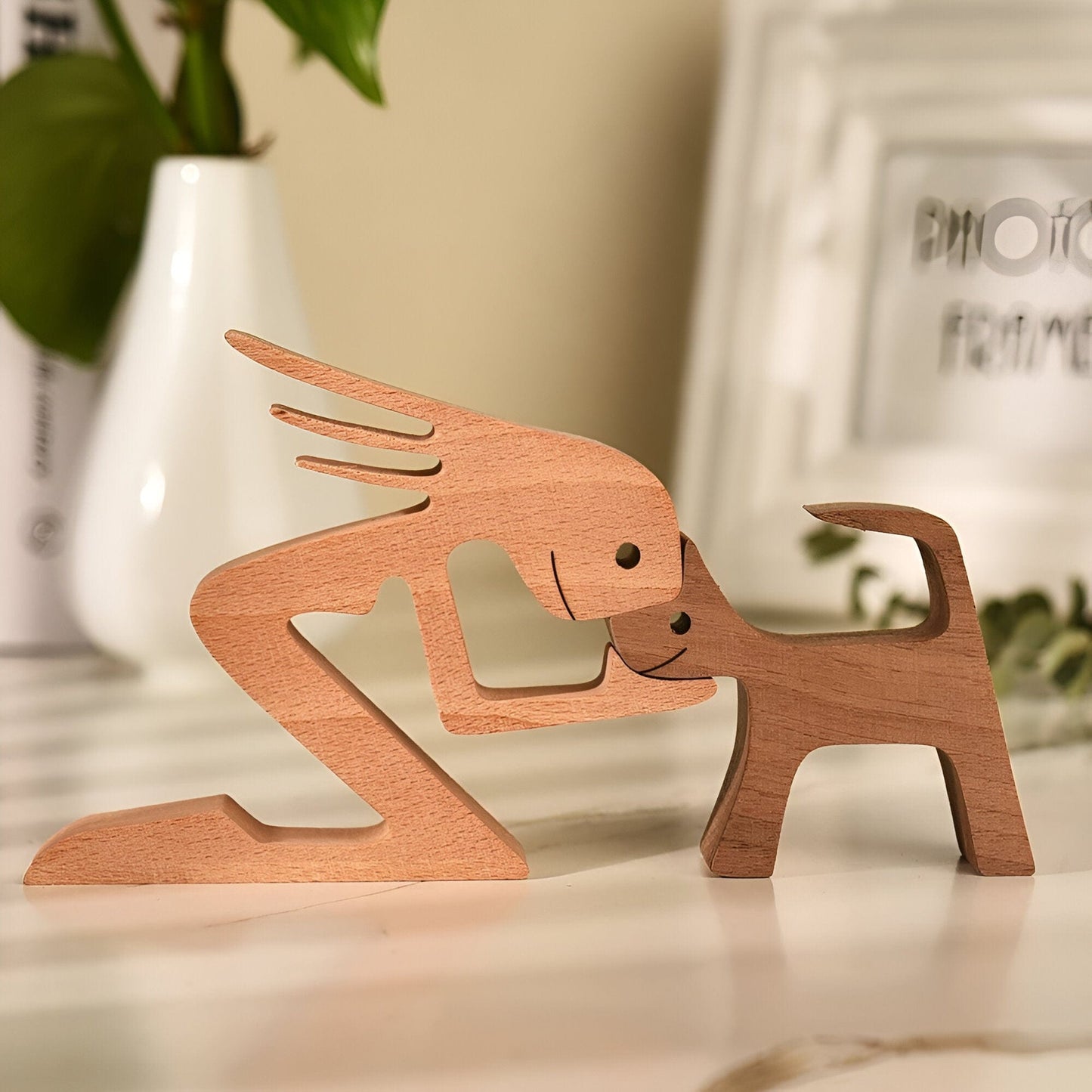 Man's Best Friend Wooden Figurines