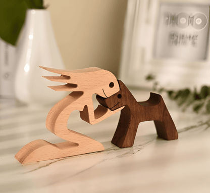 Man's Best Friend Wooden Figurines