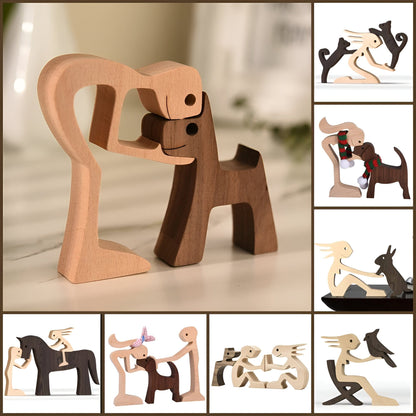 Man's Best Friend Wooden Figurines