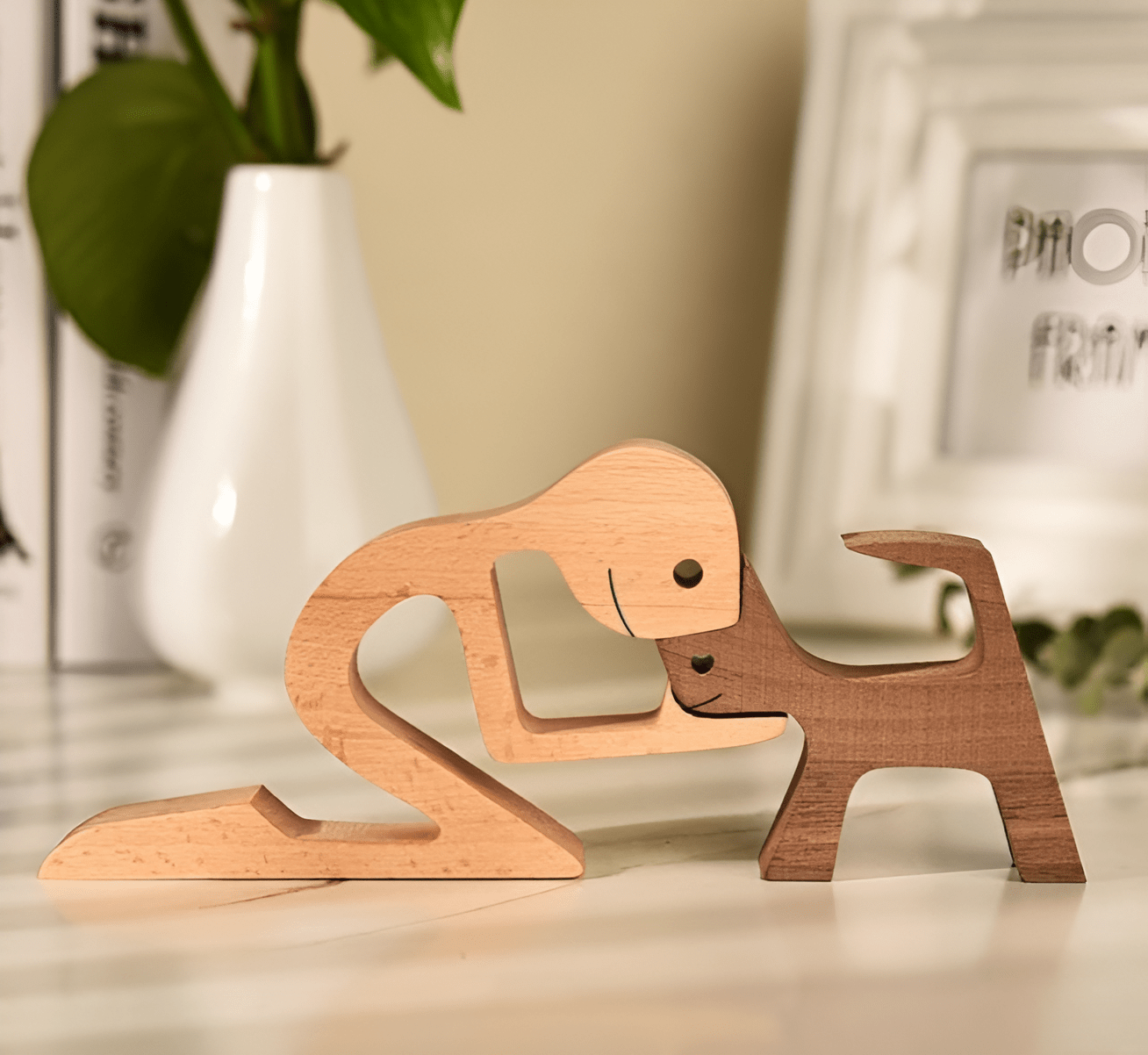 Man's Best Friend Wooden Figurines