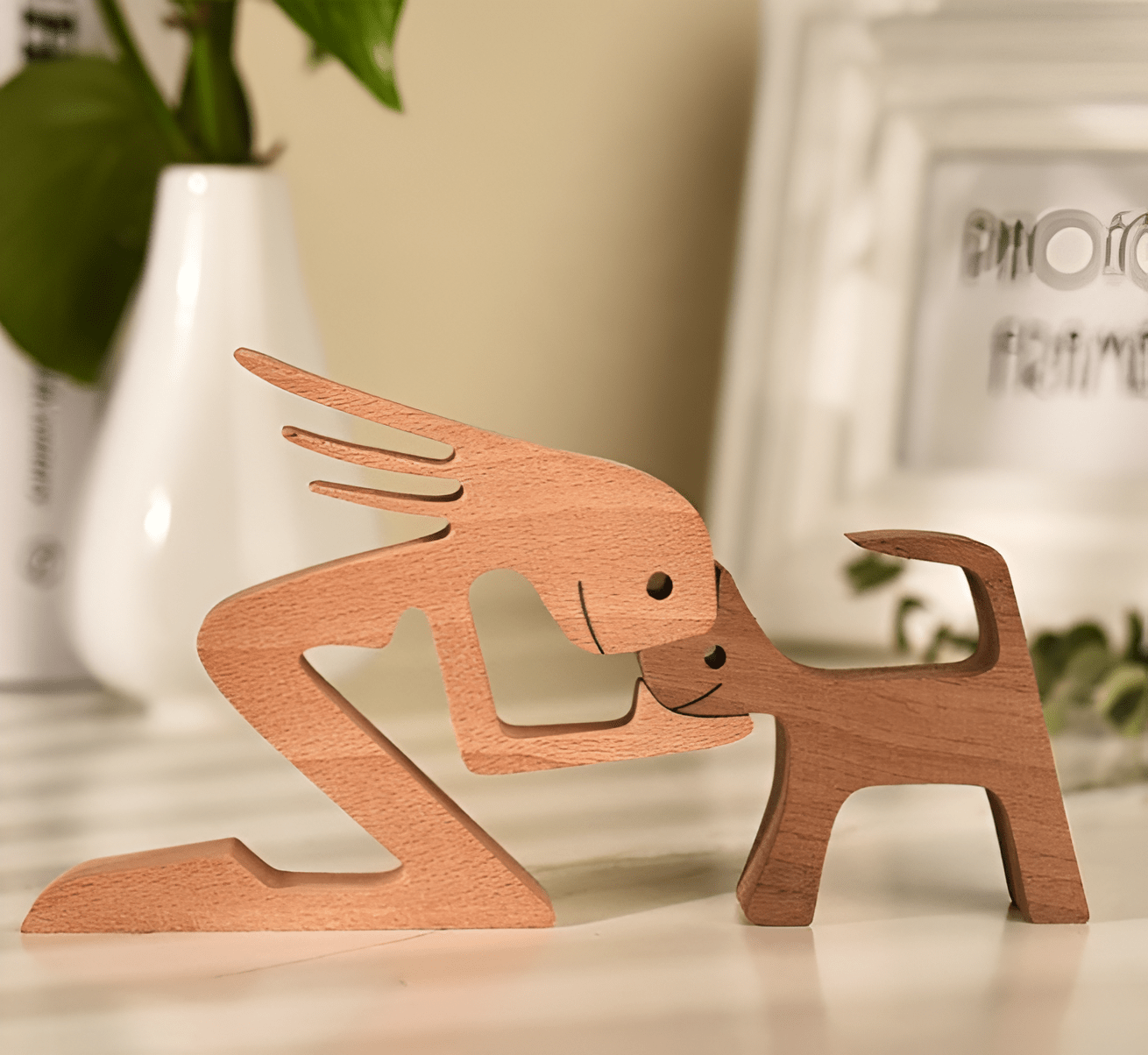 Man's Best Friend Wooden Figurines