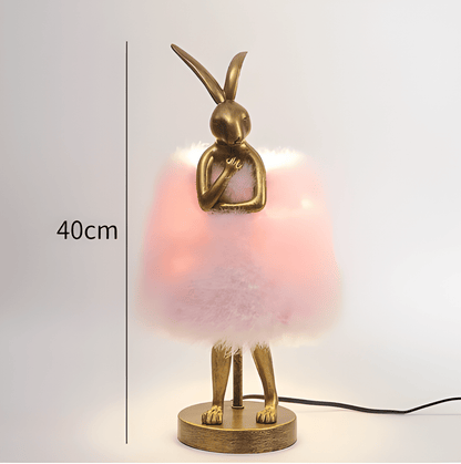 Charming Resin Rabbit Fixture