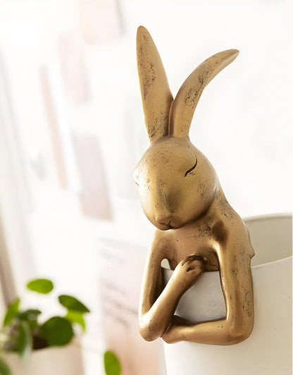 Charming Resin Rabbit Fixture