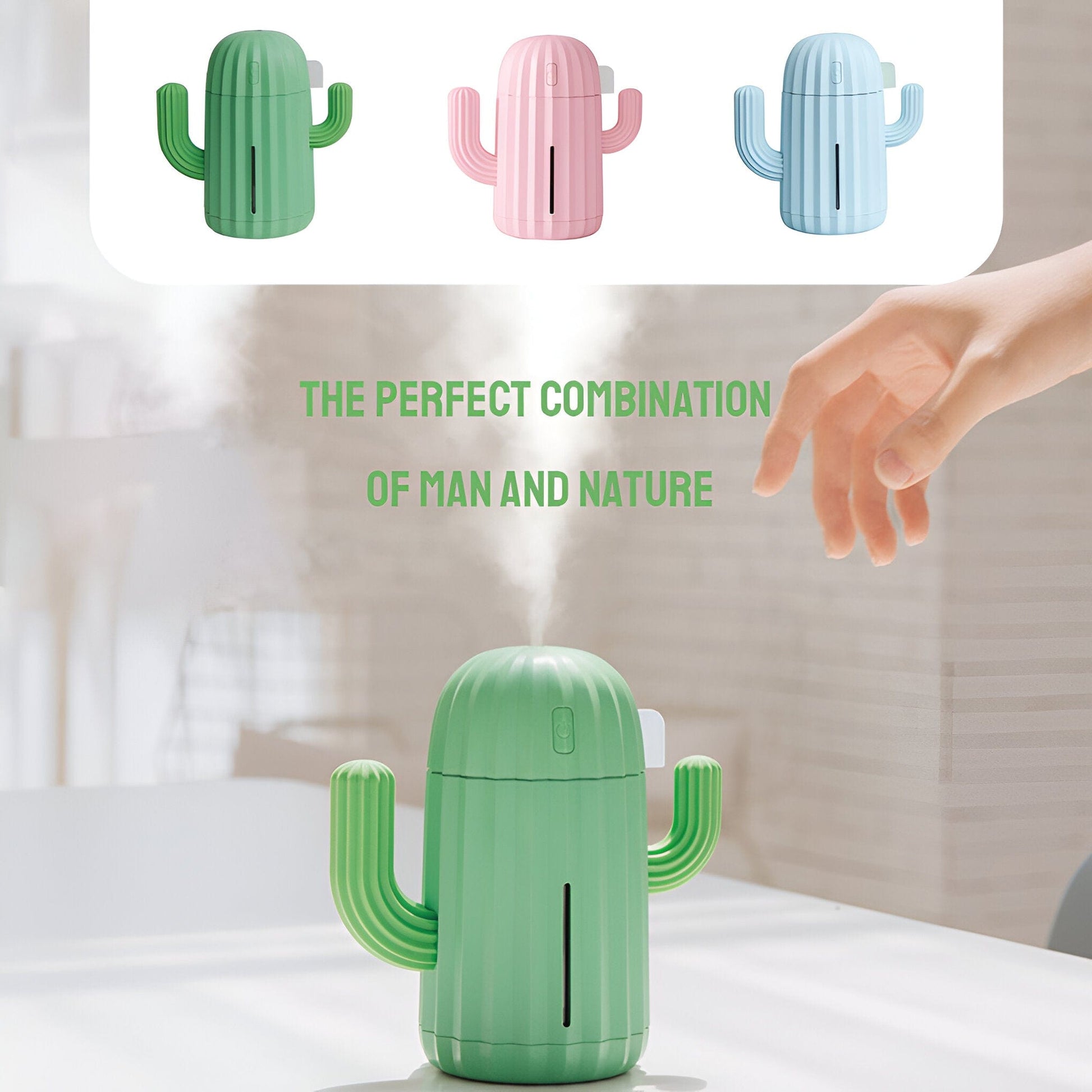 Mini Cactus LED USB Humidifier