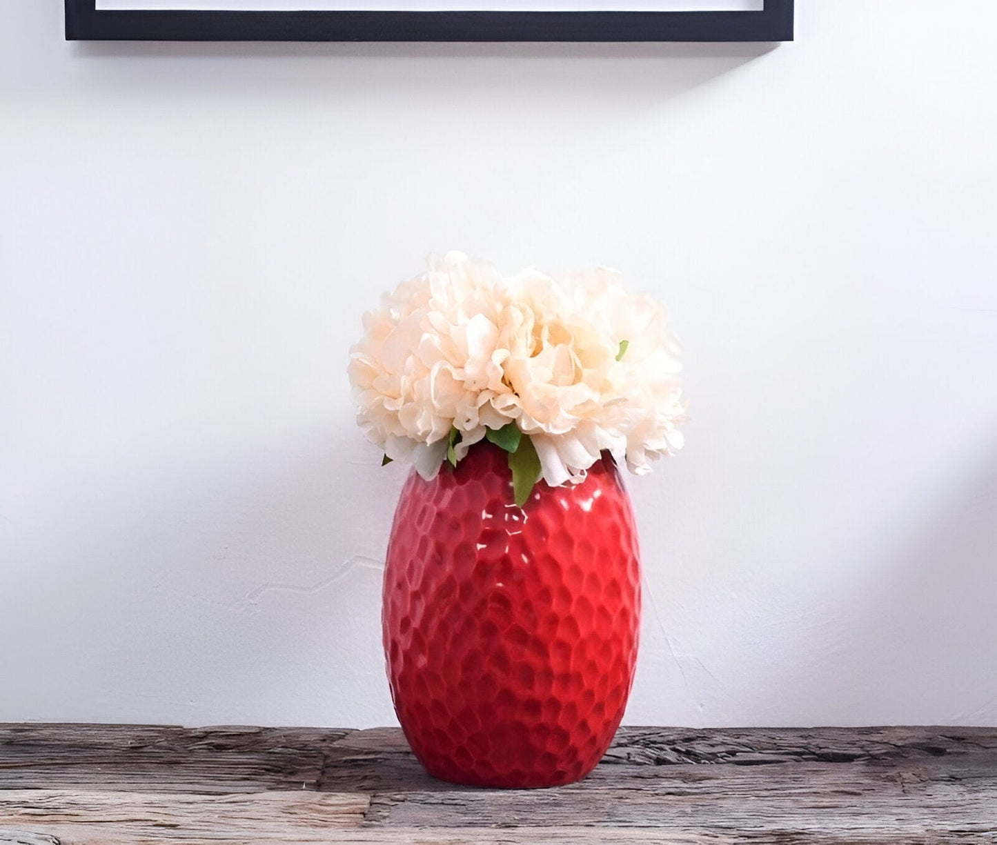 Eye Catching Curved Red Vases