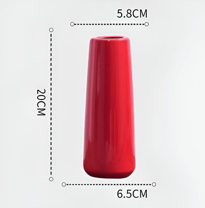 Eye Catching Curved Red Vases