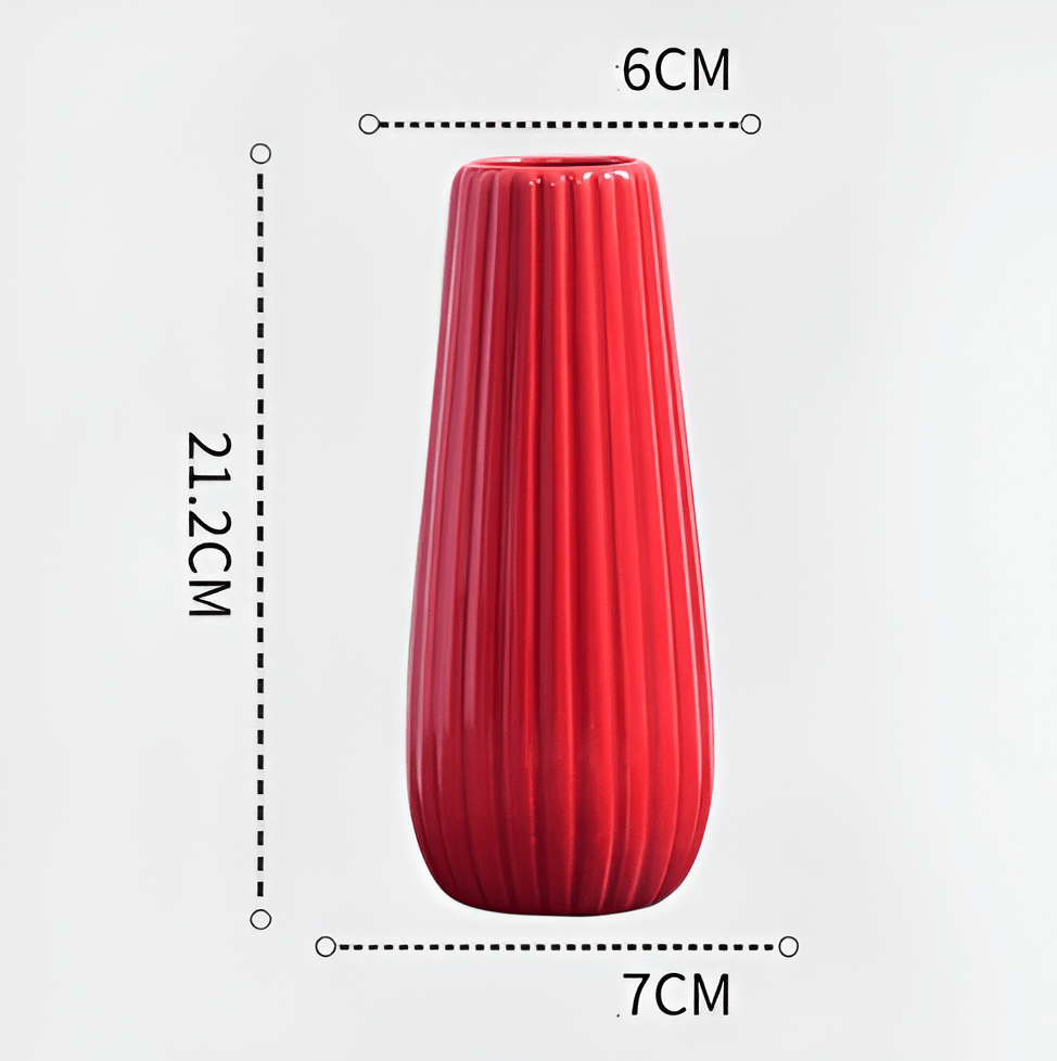 Eye Catching Curved Red Vases