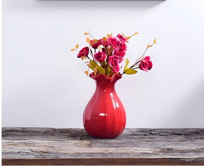 Eye Catching Curved Red Vases