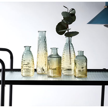  Ombré Glass Bottle Vases