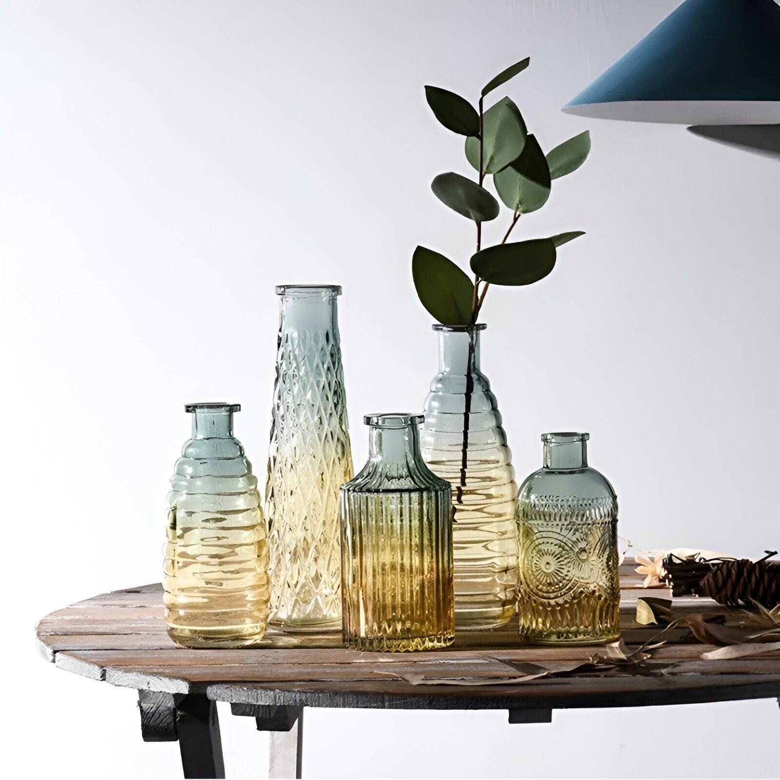  Ombré Glass Bottle Vases