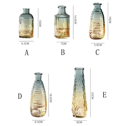  Ombré Glass Bottle Vases.