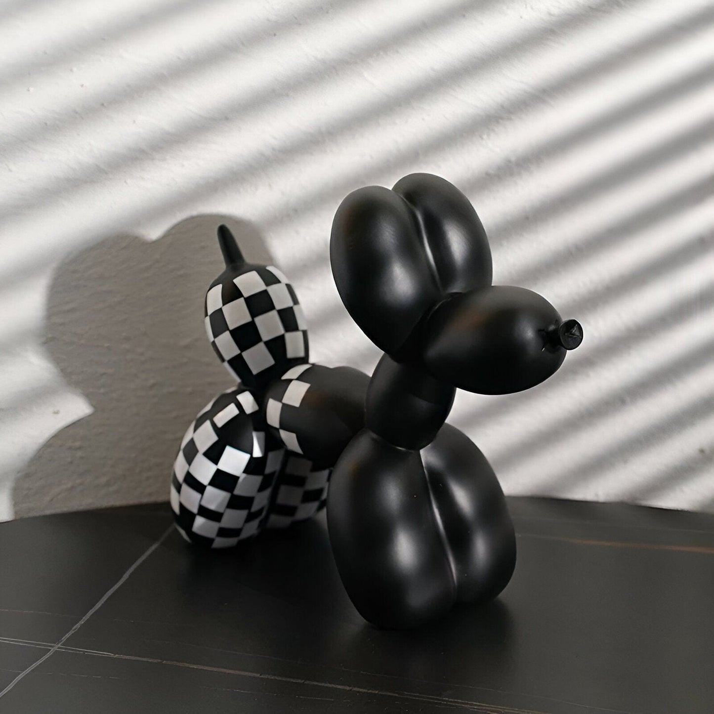 Checkered Balloon Animal Dogs