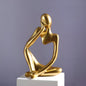 Abstract Thinker Figurine Sculpture