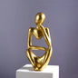 Abstract Thinker Figurine Sculpture